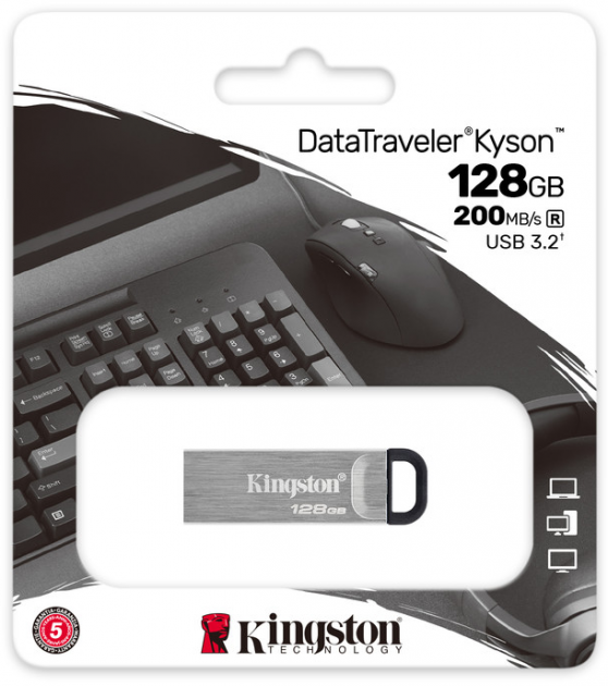 Флеш пам'ять USB 128Gb Kingston DataTraveler Kyson USB3.2 - зображення 4