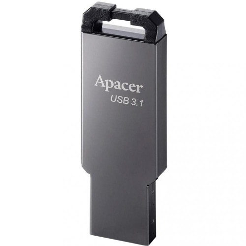 Флеш пам'ять USB 16Gb Apacer AH360 Ashy USB3.1, брелок, метал - зображення 1