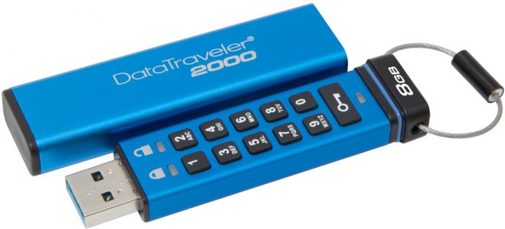 Флеш пам'ять USB 8 Gb Kingston DataTraveler 2000 USB3.1 (DT2000\/8GB) - зображення 1