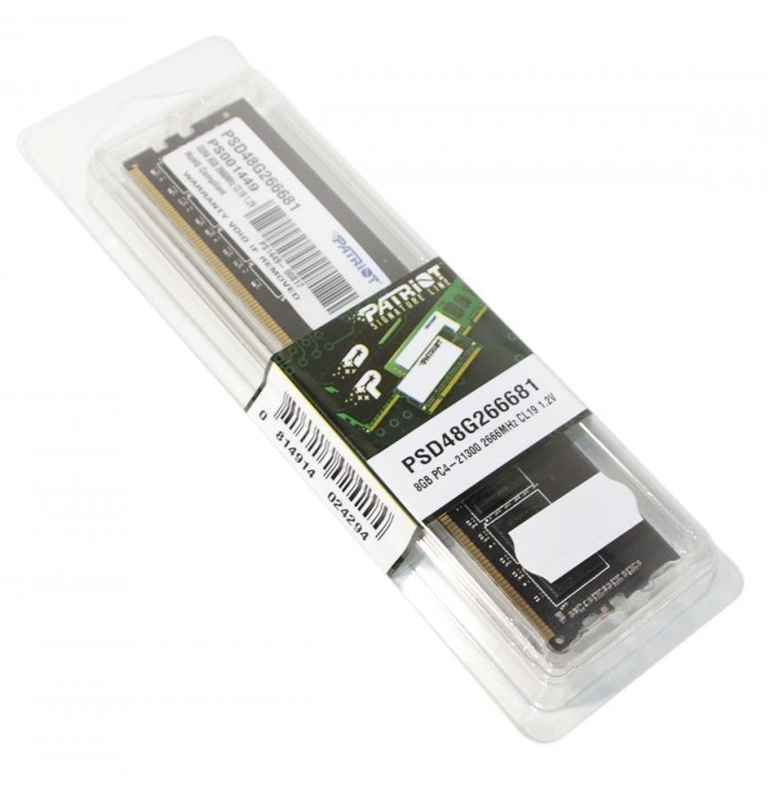Пам'ять DDR4 RAM 8Gb (1x8Gb) 2666Mhz Patriot Signature Line (PSD48G266681) - зображення 4