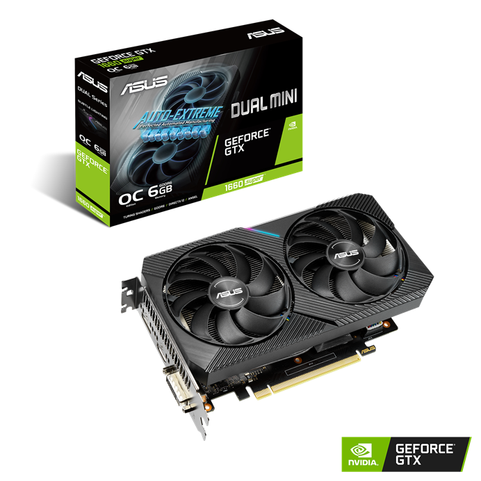 Відеокарта GeForce GTX1660 Super 6 Gb GDDR6 Asus (DUAL-GTX1660S-O6G-MINI) - зображення 2