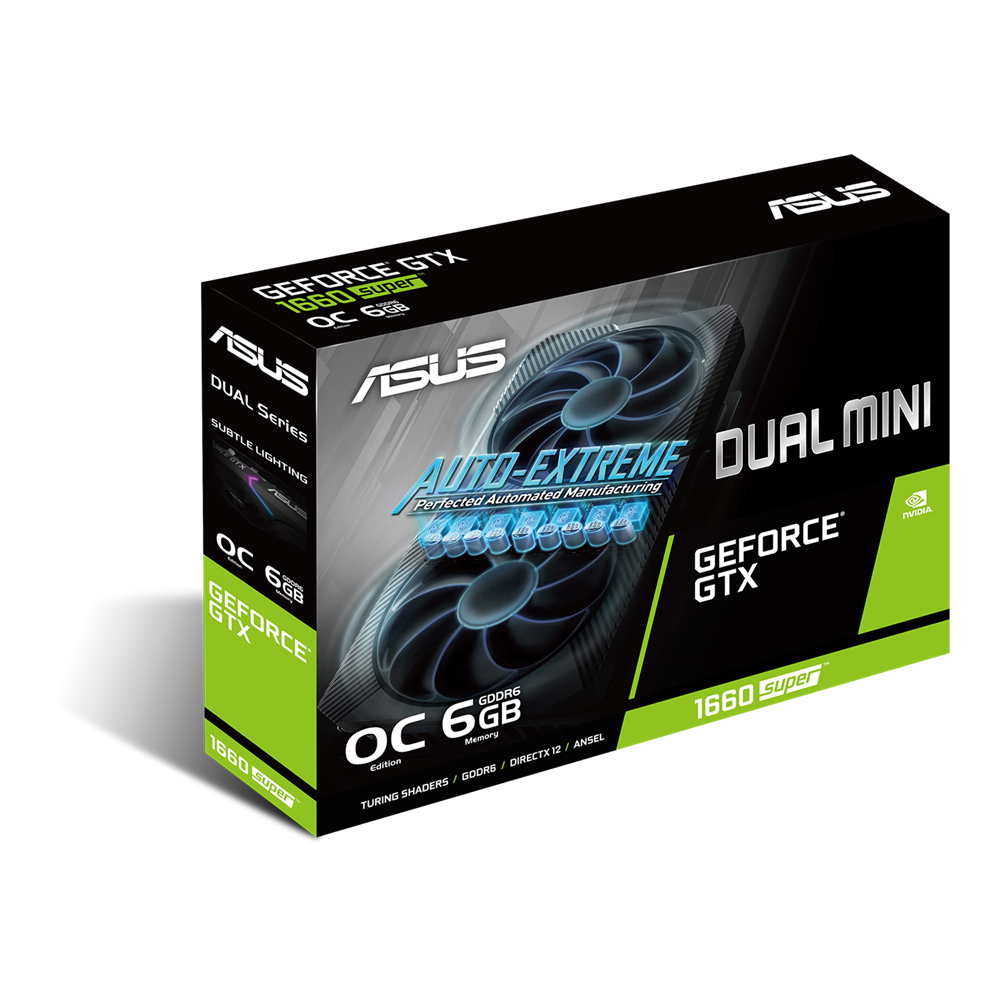 Відеокарта GeForce GTX1660 Super 6 Gb GDDR6 Asus (DUAL-GTX1660S-O6G-MINI) - зображення 3