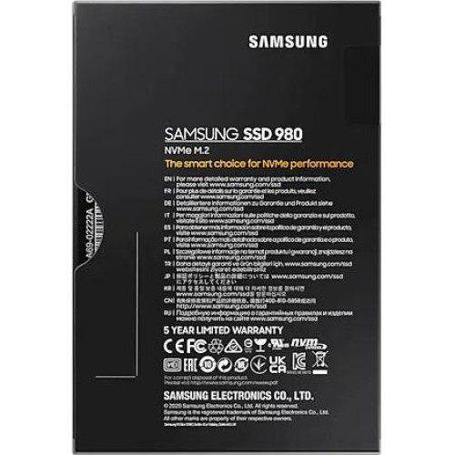 Накопичувач SSD NVMe M.2 1000GB Samsung 980 (MZ-V8V1T0BW) - зображення 6