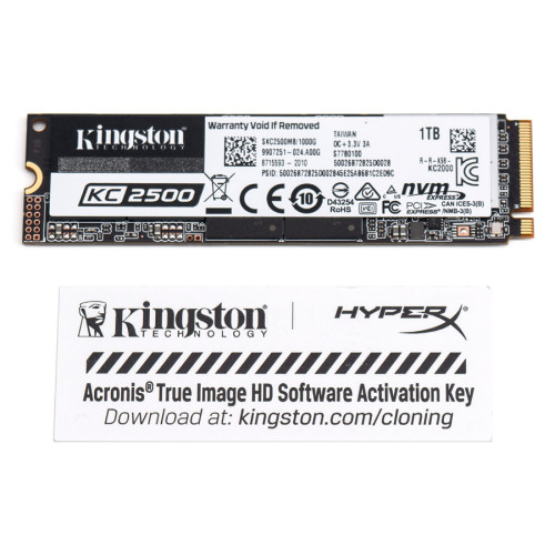 Накопичувач SSD NVMe M.2 1000GB Kingston KC2500 (SKC2500M8\/1000G) - зображення 1