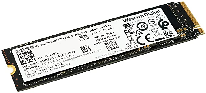 Накопичувач SSD NVMe M.2 512GB Western Digital SN730 (SN730-SSD-512GB) - зображення 1