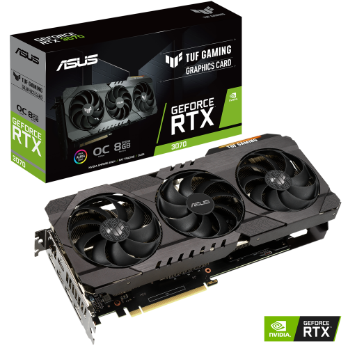 Відеокарта GeForce RTX 3070 Asus OC Edition 8GB GDDR6 (TUF-RTX3070-O8G-V2-GAMING) - зображення 10