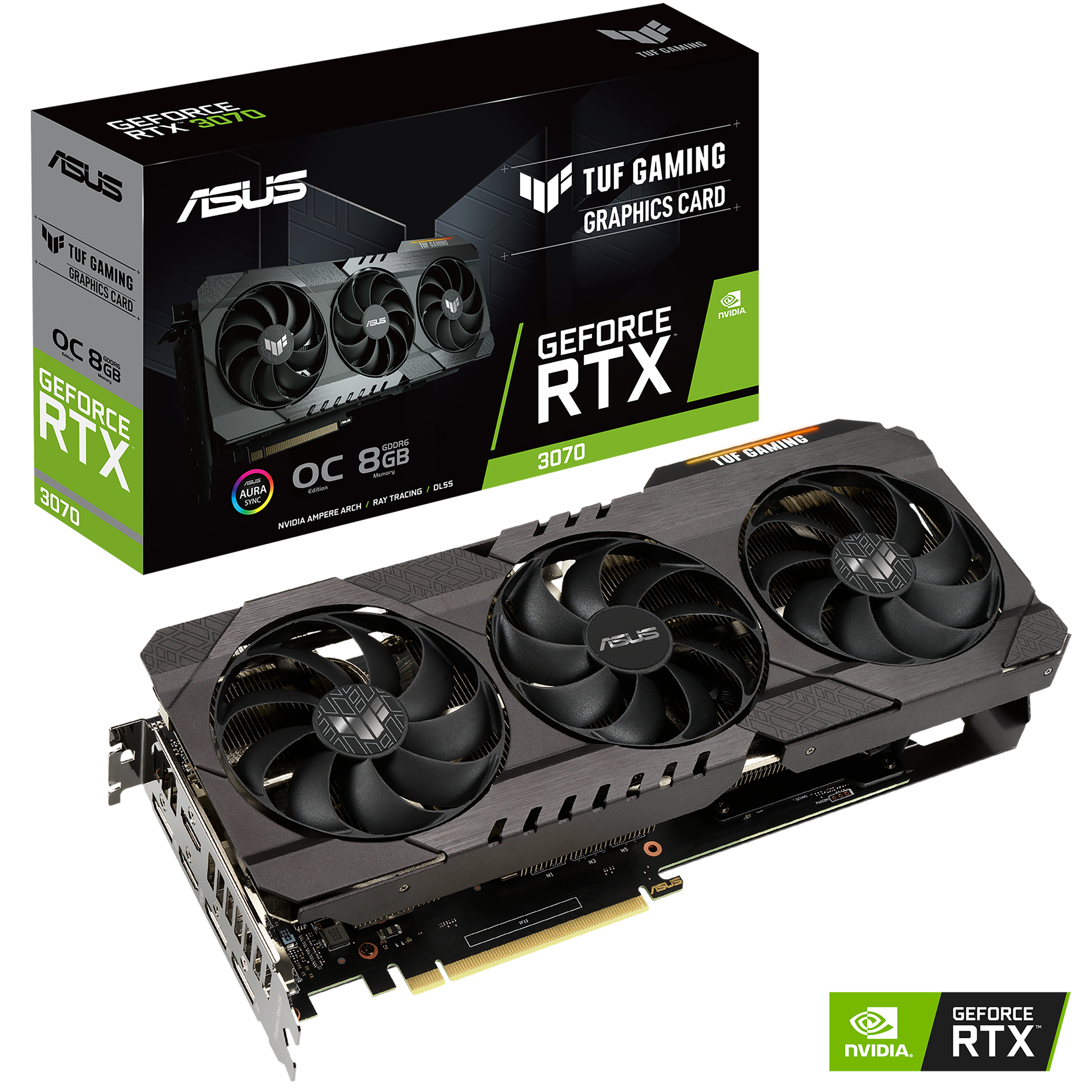 Відеокарта GeForce RTX 3070 Asus OC Edition 8GB GDDR6 (TUF-RTX3070-O8G-V2-GAMING) - зображення 10