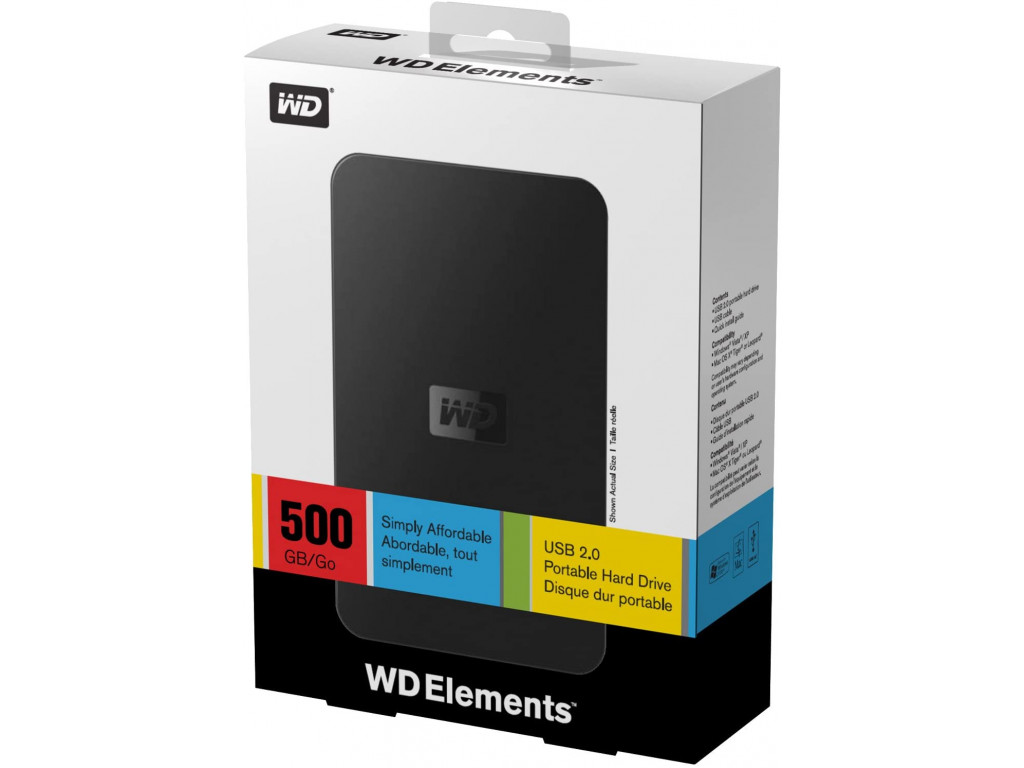 Зовнішній жорсткий диск HDD 500Gb WD 2,5 WDBAAR5000ABK-EESN - зображення 5