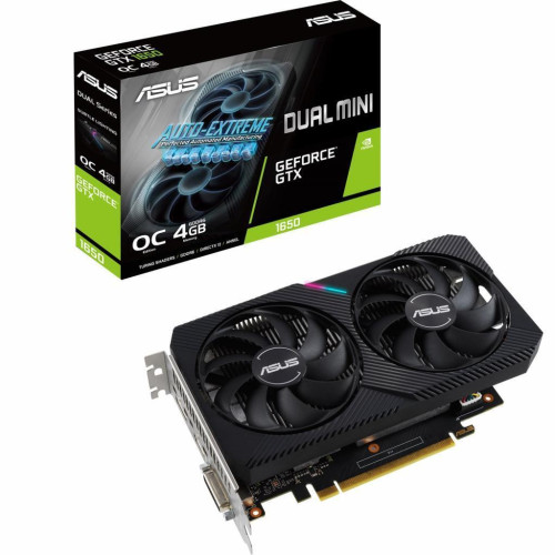 Відеокарта GeForce GTX1650 4 Gb GDDR6 Asus (DUAL-GTX1650-O4GD6-MINI) - зображення 1