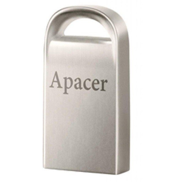 Флеш пам'ять USB 16Gb Apacer AH115 Silver USB2.0, міні, метал - зображення 1