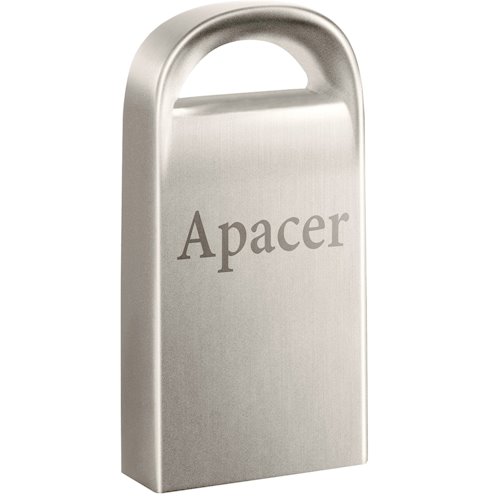 Флеш пам'ять USB 16Gb Apacer AH115 Silver USB2.0, міні, метал - зображення 2