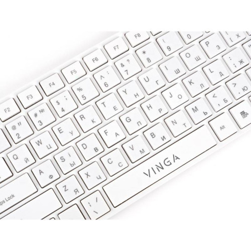 Клавіатура Vinga KB820 White USB - зображення 6