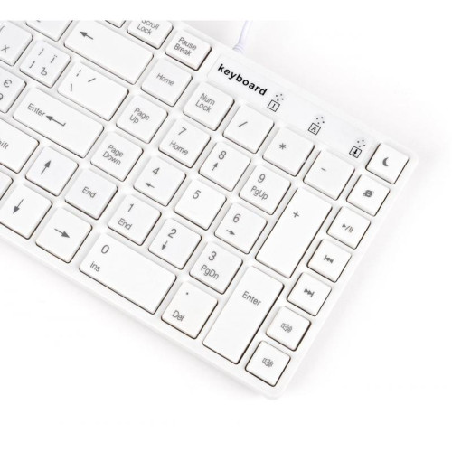 Клавіатура Vinga KB820 White USB - зображення 7
