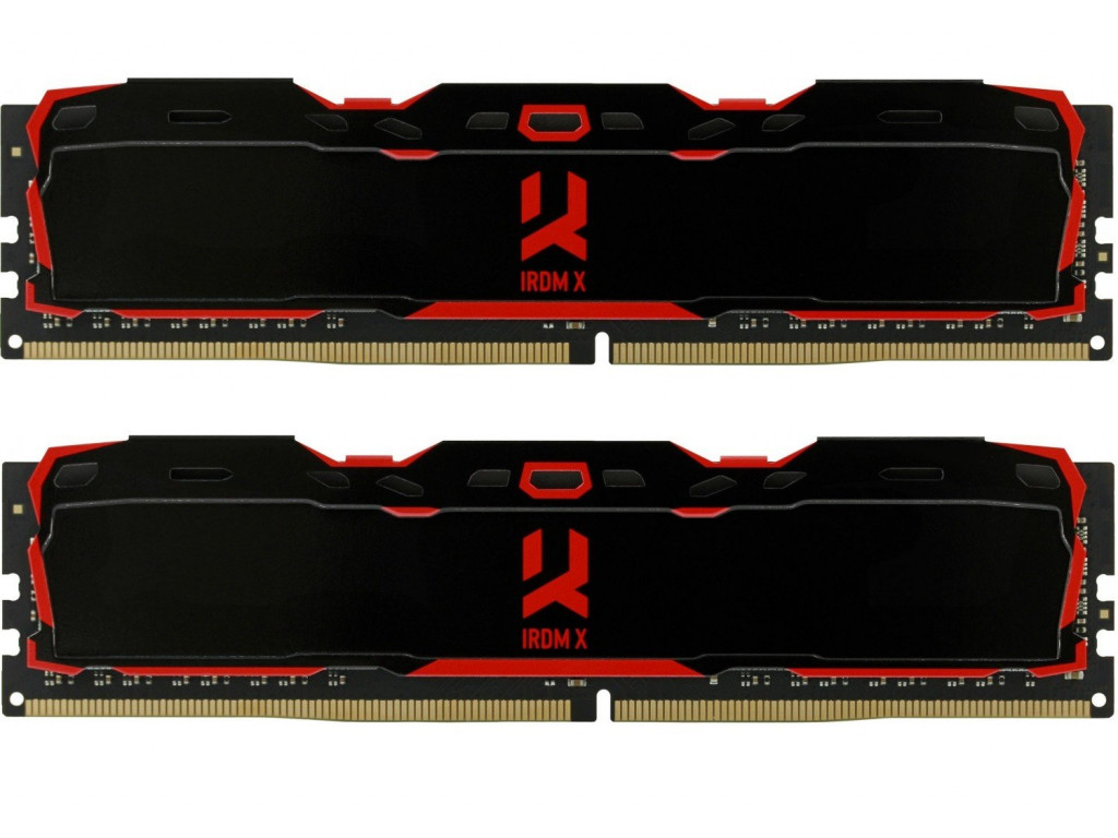 Пам'ять DDR4 RAM_16Gb (2x8Gb) 3000Mhz Goodram Iridium X Black (IR-X3000D464L16S\/16GDC) - зображення 1