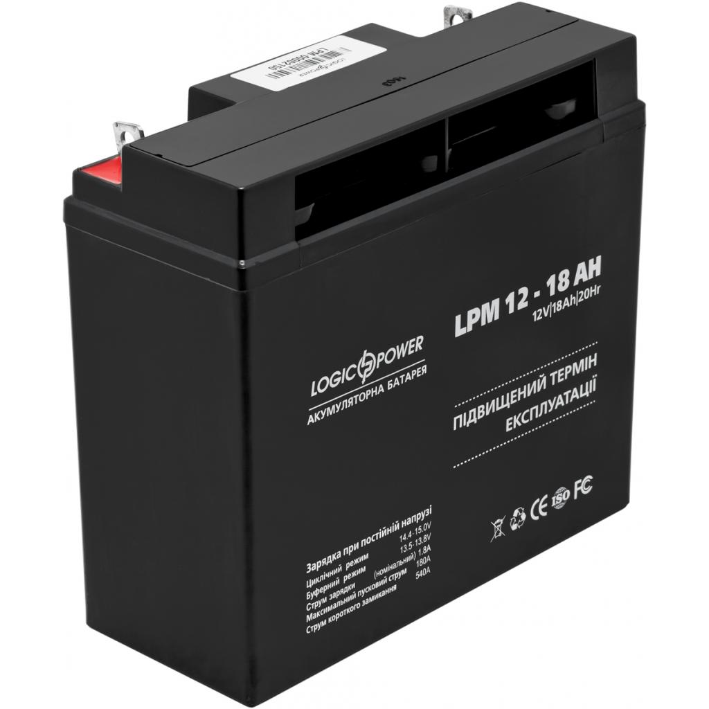 Акумуляторна батарея LogicPower LPM 12 - 18 AH (4133) - зображення 3