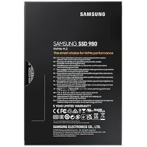 Накопичувач SSD NVMe M.2 500GB Samsung 980 (MZ-V8V500BW) - зображення 5