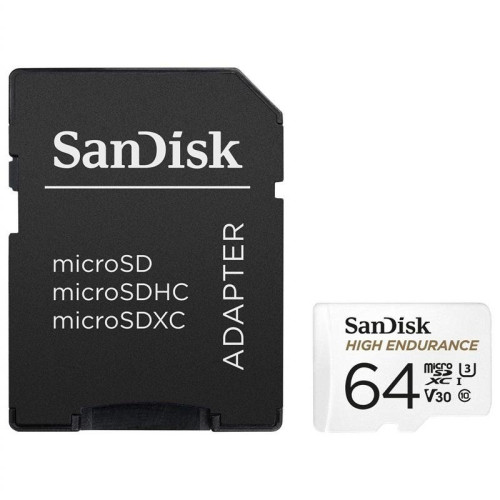MicroSDXC 64 Gb SANDISK High Endurance UHS-I U3 V30 Class 10 - зображення 2