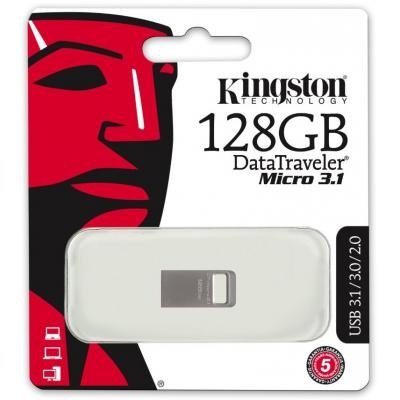 Флеш пам'ять USB 128Gb Kingston DataTraveler Micro USB3.1 - зображення 8