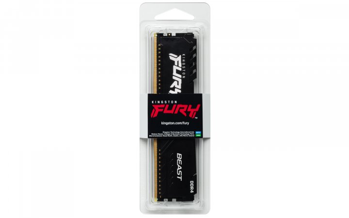 Пам'ять DDR4 RAM 8Gb (1x8Gb) 3200Mhz Kingston Fury Beast Black (KF432C16BB\/8) - зображення 5