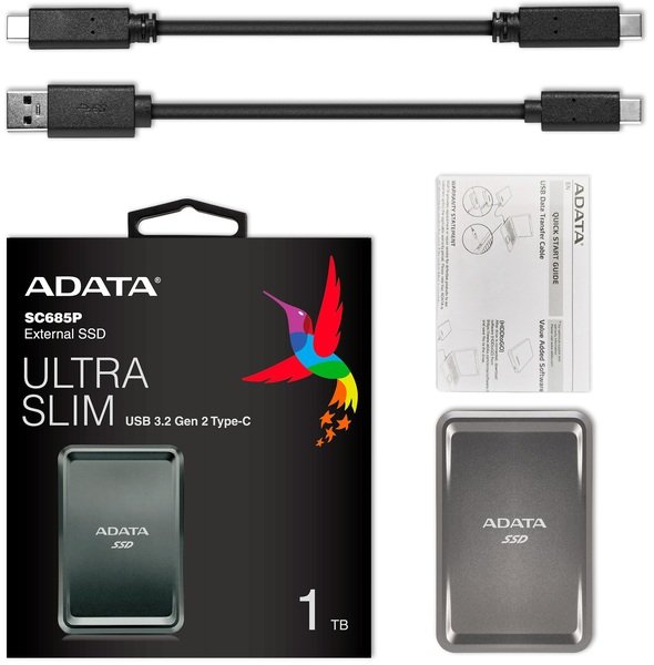 Зовнішній накопичувач SSD 500GB ADATA SC685P (ASC685P-500GU32G2-CTI) - зображення 5
