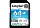 Secure Digital card 64 Gb Kingston Canvas Go! Plus class10, UHS-I, U3, V30 (SDG3\/64GB) - зображення 1