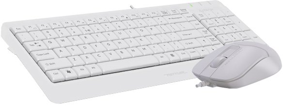 Клавіатура+опт.мишка A4-Tech F1512 White USB - зображення 2