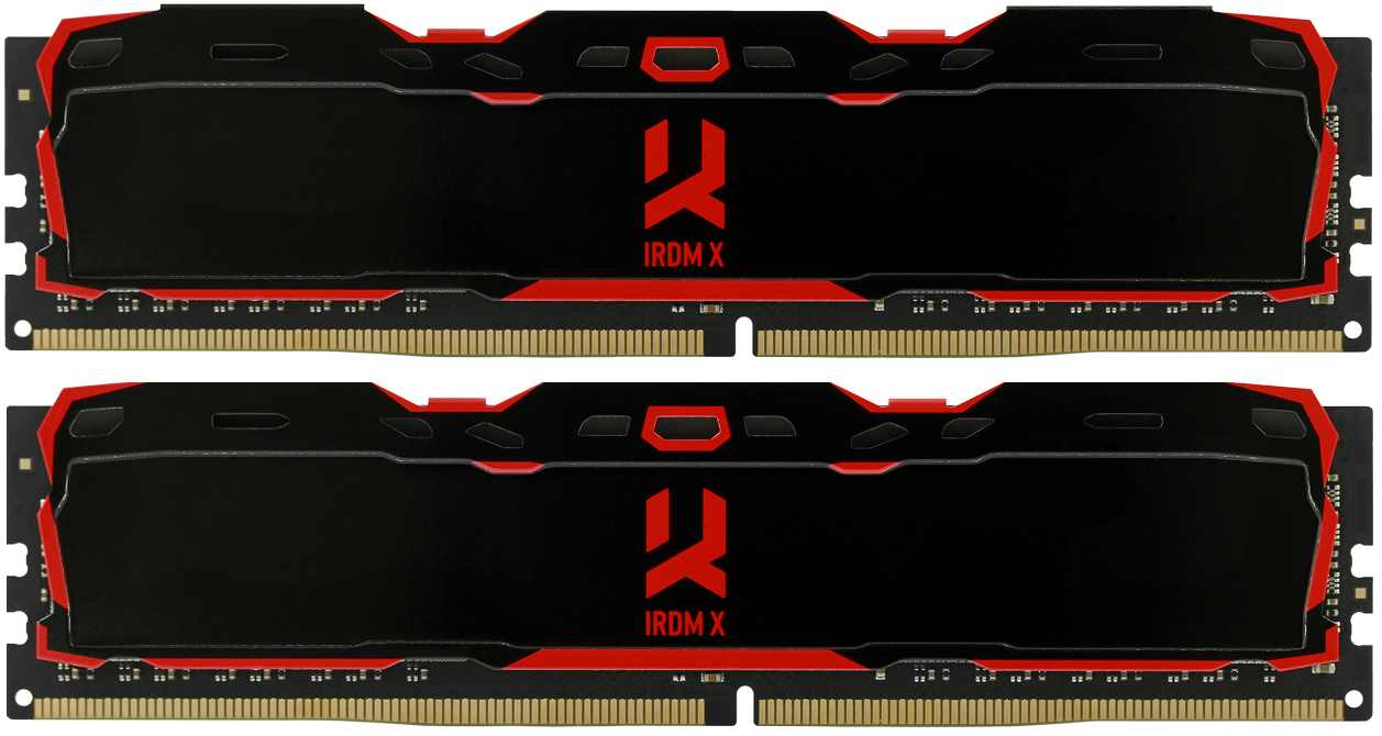 Пам'ять DDR4 RAM_16Gb (2x8Gb) 3200Mhz Goodram Iridium X Black (IR-X3200D464L16SA\/16GDC) - зображення 1