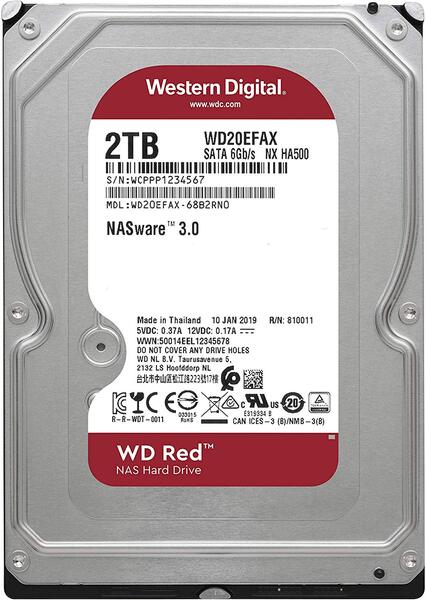 Жорсткий диск HDD 2000GB WD WD20EFAX - зображення 1