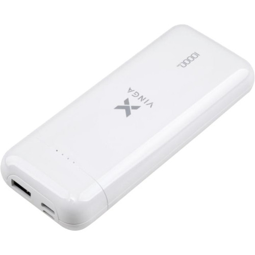 Батарея POWER BANK Vinga 10000 mAh glossy white - зображення 3