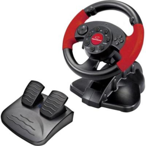 Кермо Esperanza EG103 PC\/PS1\/PS2\/PS3 Black-Red - зображення 1