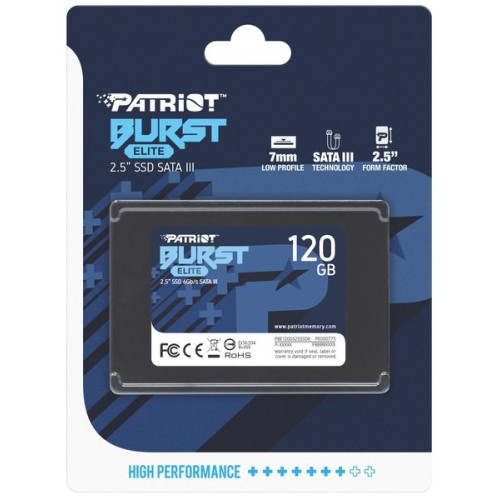 Накопичувач SSD 120GB Patriot Burst Elite (PBE120GS25SSDR) - зображення 4