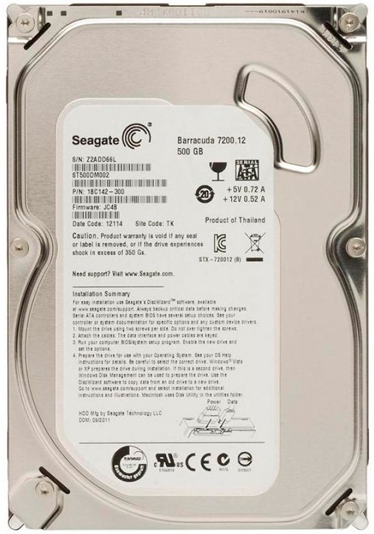 Жорсткий диск HDD 500GB Seagate ST500DM002_ref - зображення 1