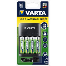 Зарядний пристрій Varta Value USB Quattro Charger + акумулятори