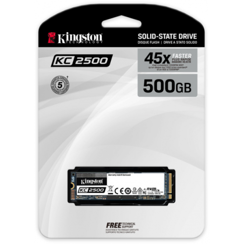 Накопичувач SSD NVMe M.2 500GB Kingston KC2500 (SKC2500M8\/500G) - зображення 3