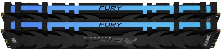 Пам'ять DDR4 RAM_16Gb (2x8Gb) 3200Mhz Kingston Fury Renegade RGB Black (KF432C16RBAK2\/16) - зображення 2
