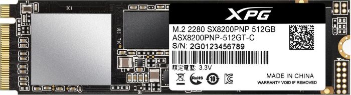 Накопичувач SSD NVMe M.2 512GB A-DATA XPG SX8200 Pro (ASX8200PNP-512GT-C) - зображення 1