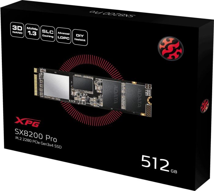 Накопичувач SSD NVMe M.2 512GB A-DATA XPG SX8200 Pro (ASX8200PNP-512GT-C) - зображення 4