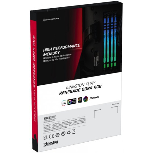 Пам'ять DDR4 RAM_32Gb (2x16Gb) 3200Mhz Kingston Fury Renegade RGB (KF432C16RB1AK2\/32) - зображення 7