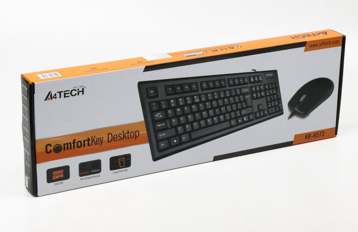 Клавіатура+опт.мишка A4-Tech KR-8572 Black - зображення 3