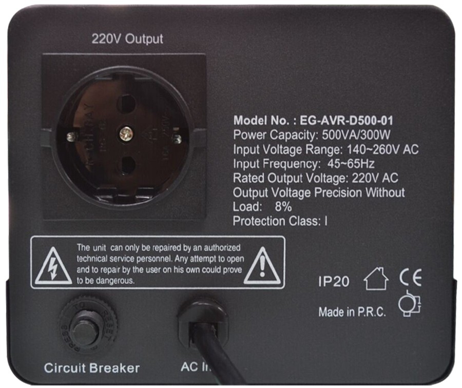 Стабілізатор напруги EnerGenie EG-AVR-D1000-01 - зображення 3