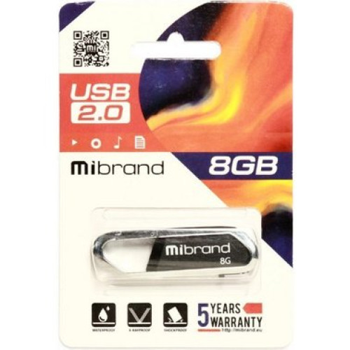 Флеш пам'ять USB 8 Gb Mibrand Aligator Black USB 2.0 - зображення 4