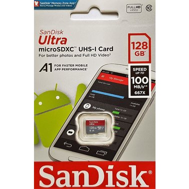 MicroSDXC 128 Gb SANDISK Ultra class 10 UHS-I U1 A1 - зображення 3