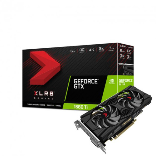 Відеокарта GeForce GTX1660 Ti 6 Gb GDDR6 PNY XLR8 Gaming DF (VCG1660T6DFPPB) - зображення 1