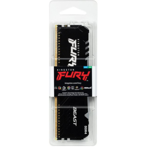 Пам'ять DDR4 RAM_32Gb (1x32Gb) 3600Mhz Kingston Fury Beast RGB (KF436C18BBA\/32) - зображення 5