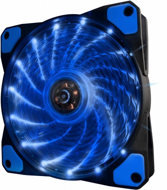 Вентилятор для корпусів 120mm Frime Iris LED Fan 15LED Blue (FLF-HB120B15) - зображення 1
