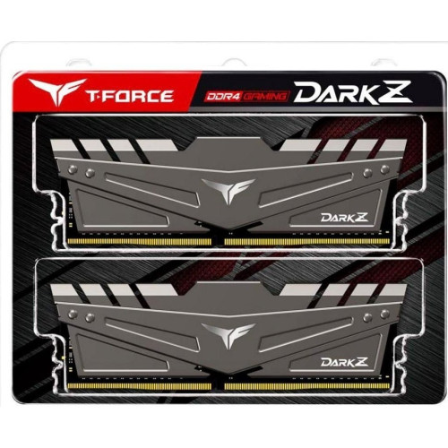 Пам'ять DDR4 RAM_16Gb (2x8Gb) 3200Mhz Team T-Force Dark Z Gray (TDZGD416G3200HC16CDC01) - зображення 2
