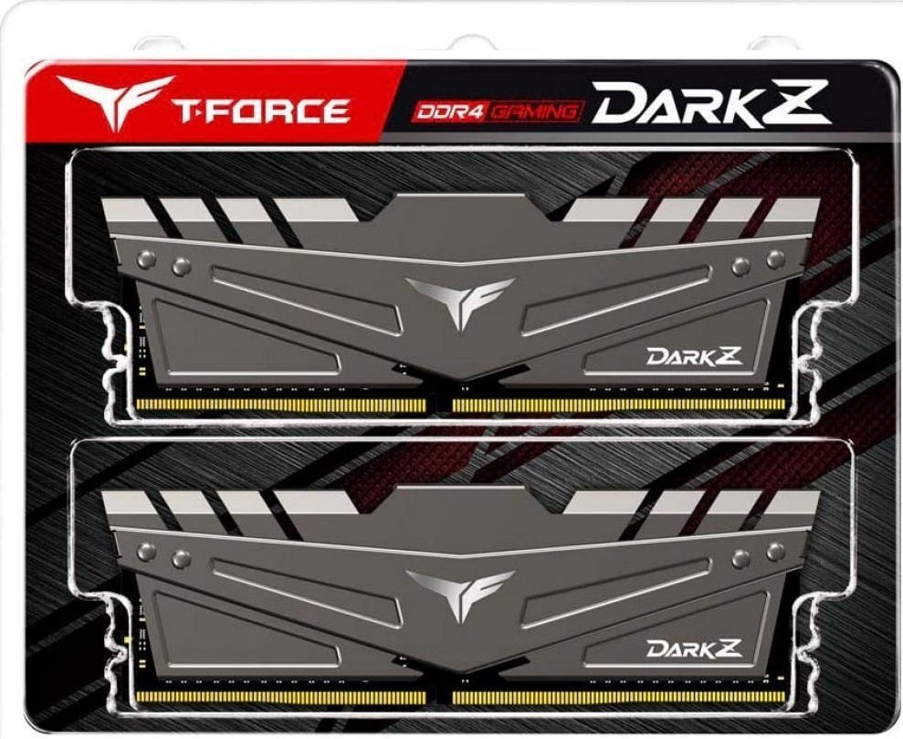 Пам'ять DDR4 RAM_16Gb (2x8Gb) 3200Mhz Team T-Force Dark Z Gray (TDZGD416G3200HC16CDC01) - зображення 2