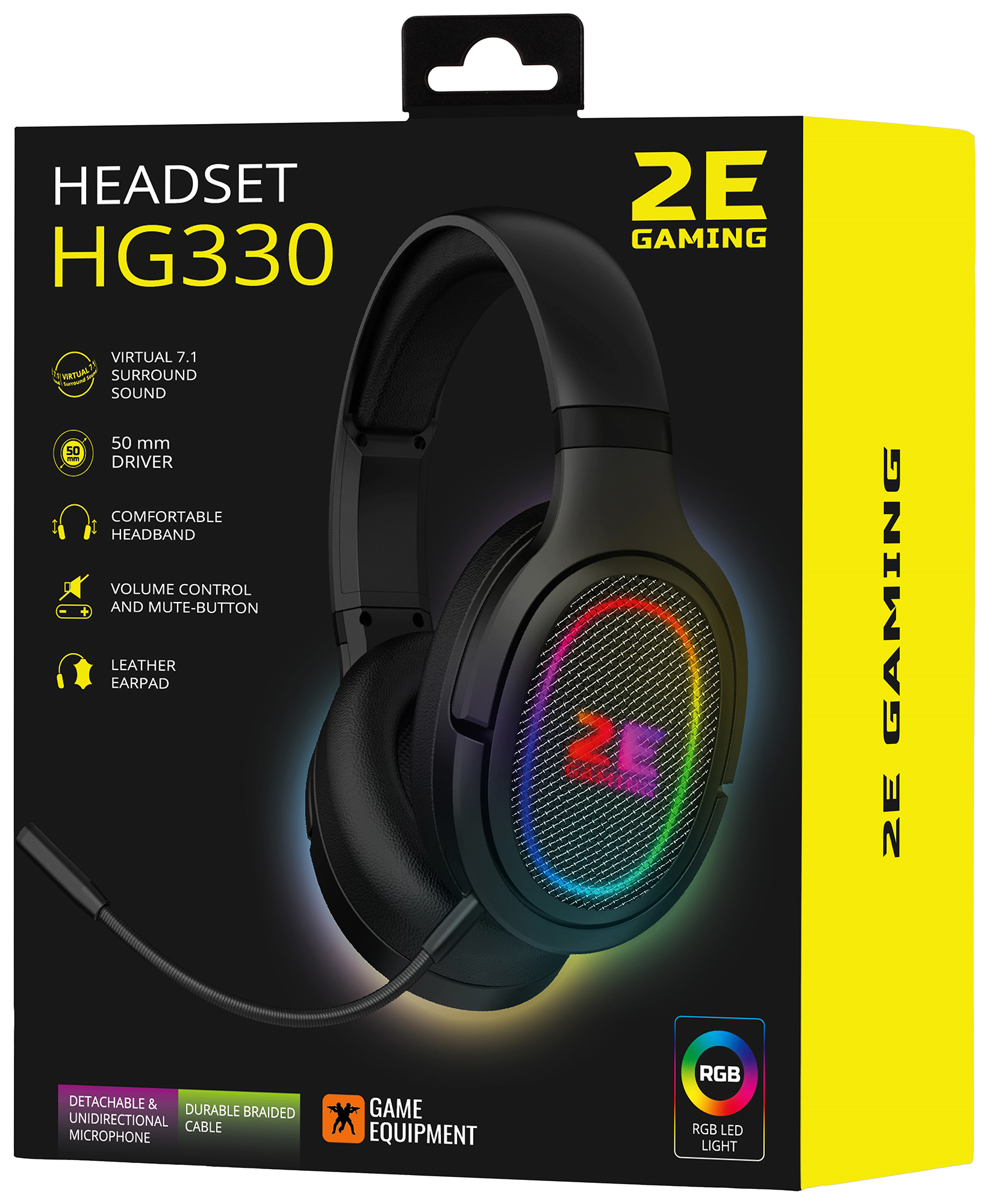 Гарнітура 2E Gaming HG330 RGB Black (2E-HG330BK) - зображення 9