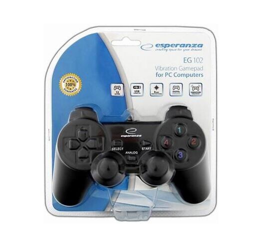 Геймпад Esperanza Vibration gamepad USB warrior - зображення 4