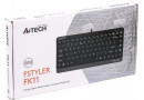 Клавіатура A4-Tech FK11 Fstyler Compact Size USB Grey - зображення 4